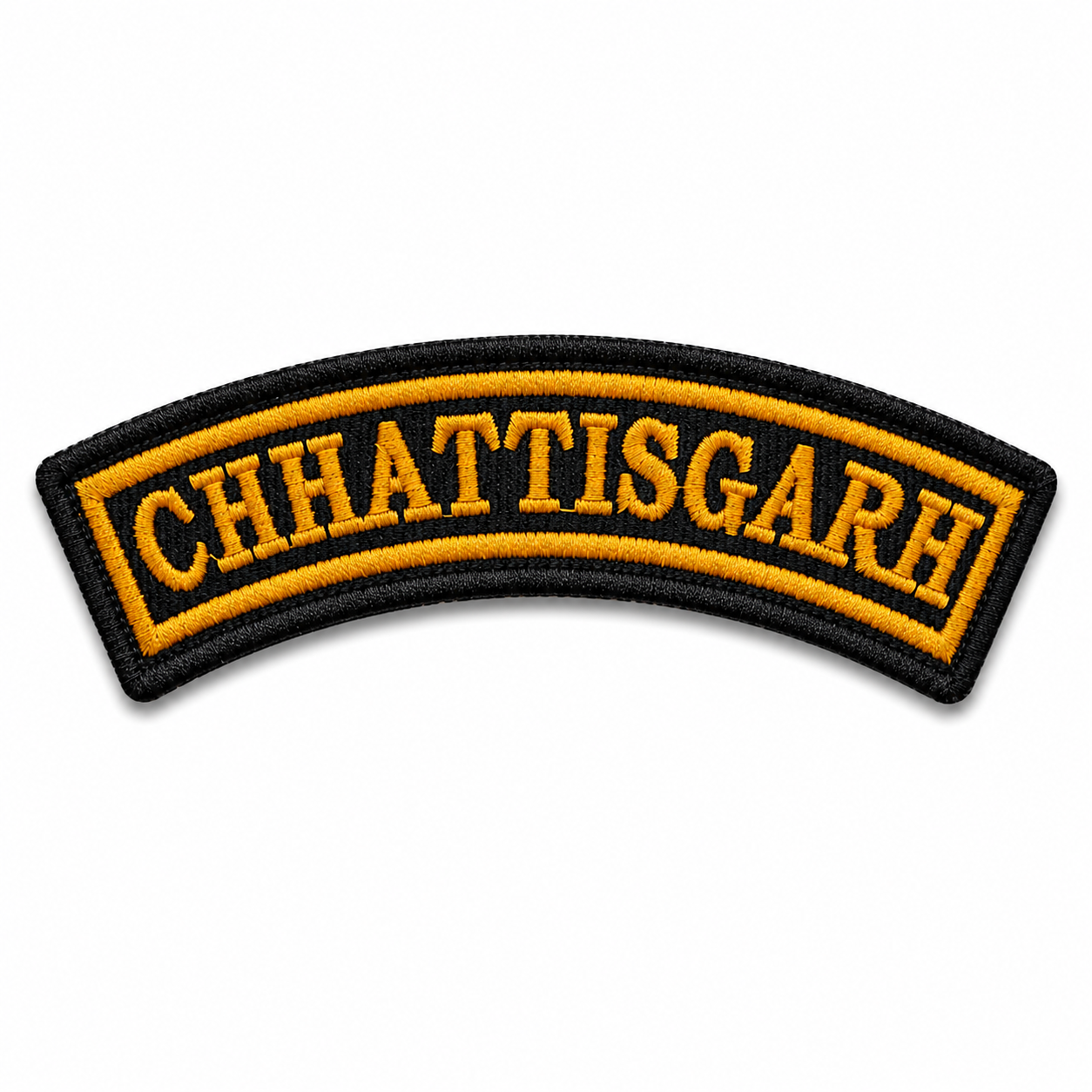 Chhattisgarh State Front Embroidered Patch 1 × 4 Inches – Iron On / Sew On