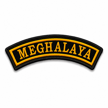 Meghalaya State Front Embroidered Patch 1 × 4 Inches – Iron On / Sew On