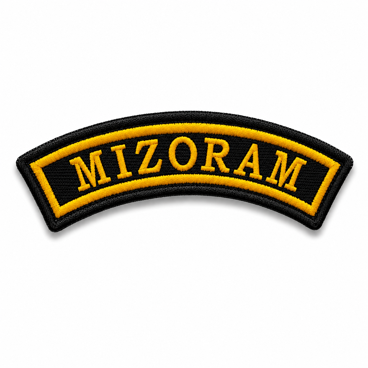 Mizoram State Front Embroidered Patch 1 × 4 Inches – Iron On / Sew On
