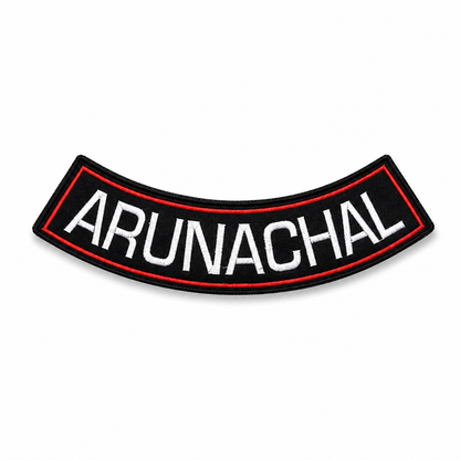 Arunachal Pradesh State Back Embroidered Patch 2.5 × 12 Inches – Iron On / Sew On