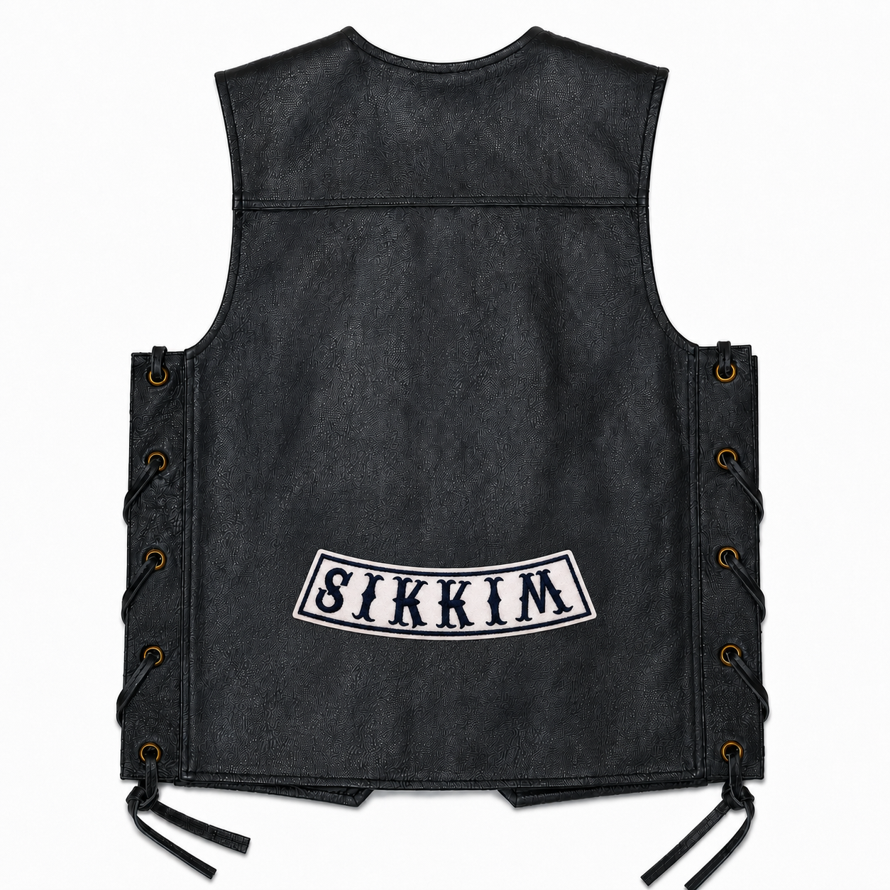 Sikkim Bottom Curved State Back Embroidered Patch 2 × 10 Inch – Iron On / Sew On