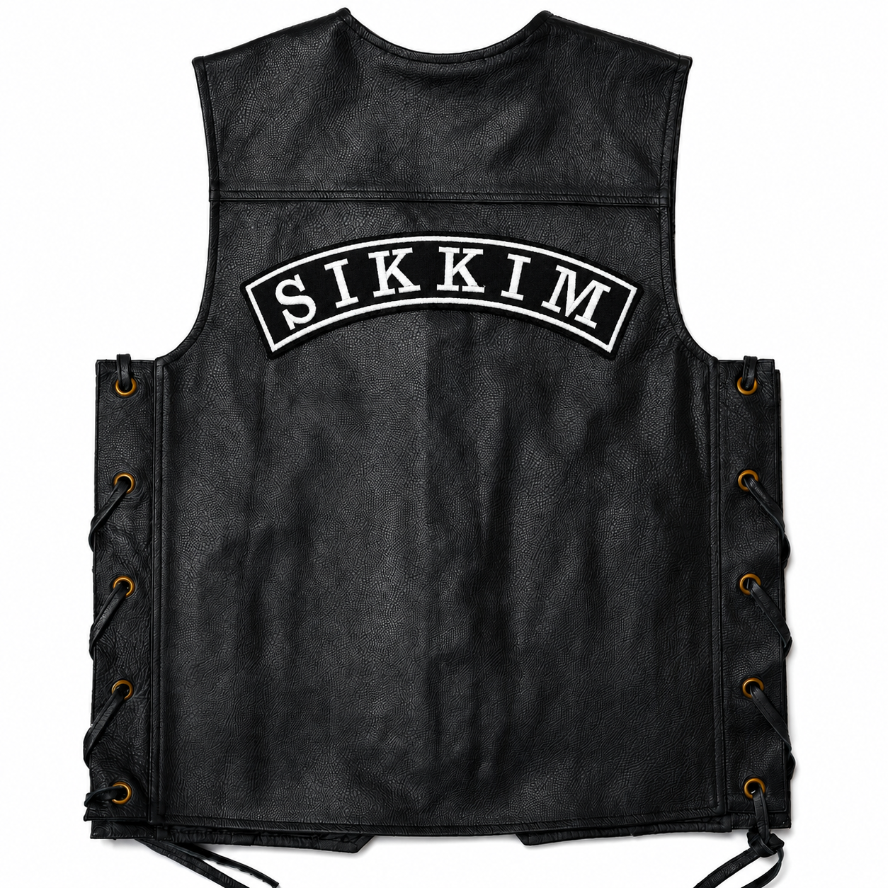 Sikkim Top Curved State Back Embroidered Patch 2.5 × 12 Inch – Iron On / Sew On
