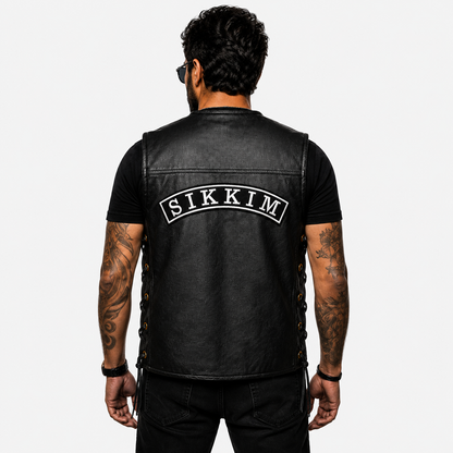 Sikkim Top Curved State Back Embroidered Patch 2.5 × 12 Inch – Iron On / Sew On