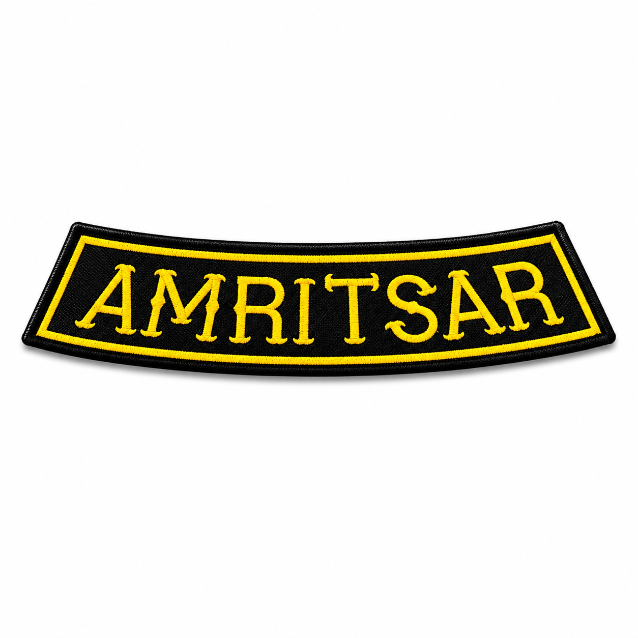Amritsar Back Embroidered Patch 2 × 10 Inch – Iron On / Sew On