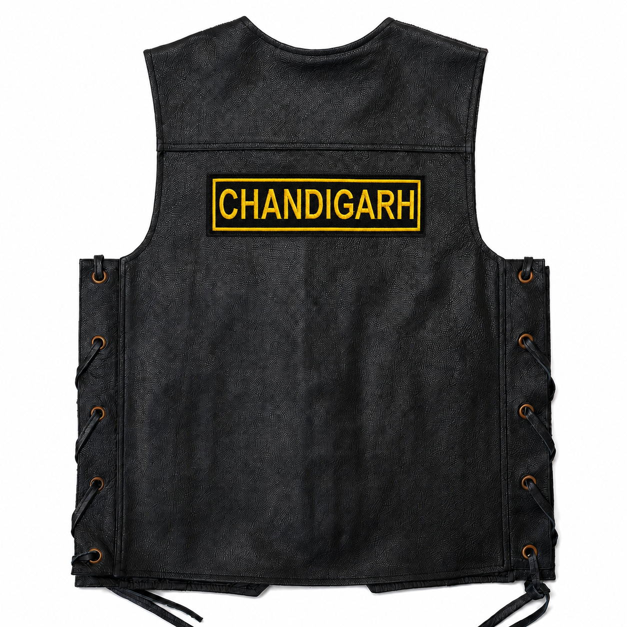 Chandigarh Straight Coloured Back Embroidered Patch 2 × 8.5 Inch – Iron On / Sew On