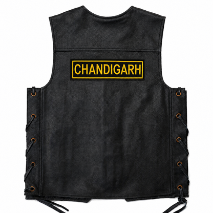 Chandigarh Straight Coloured Back Embroidered Patch 2 × 8.5 Inch – Iron On / Sew On