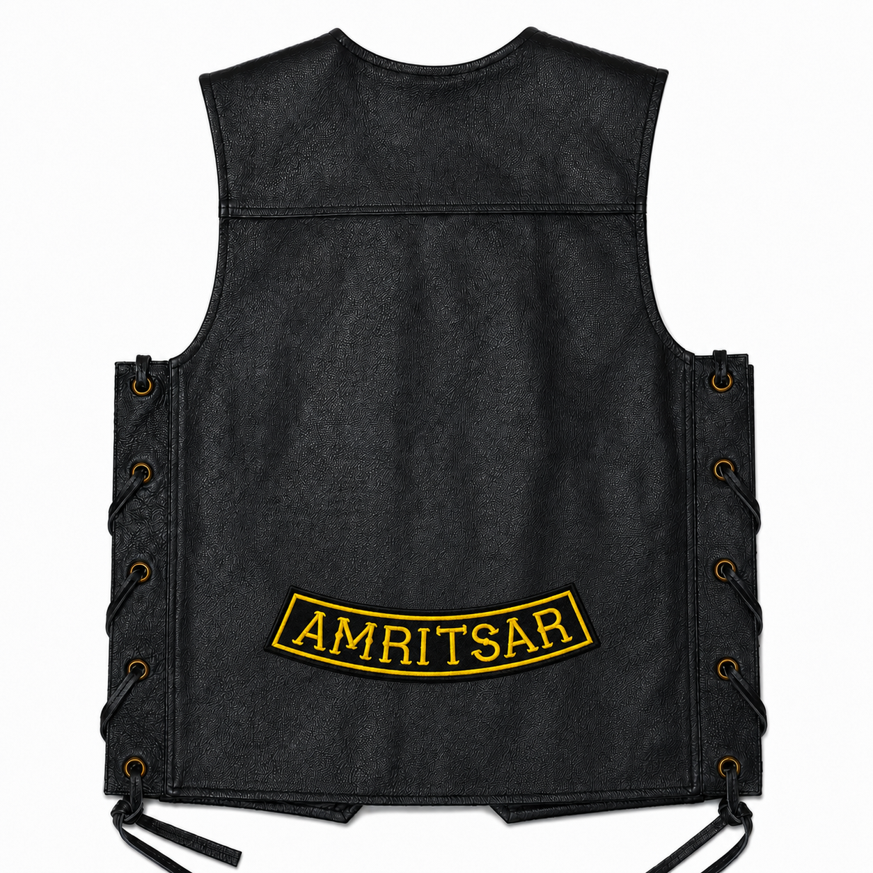 Amritsar Back Embroidered Patch 2 × 10 Inch – Iron On / Sew On