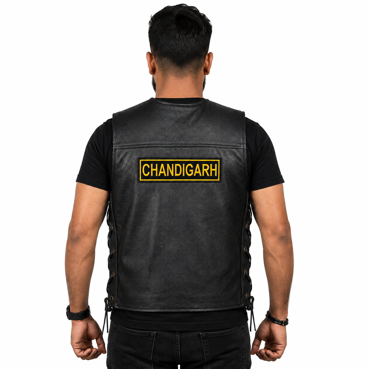 Chandigarh Straight Coloured Back Embroidered Patch 2 × 8.5 Inch – Iron On / Sew On