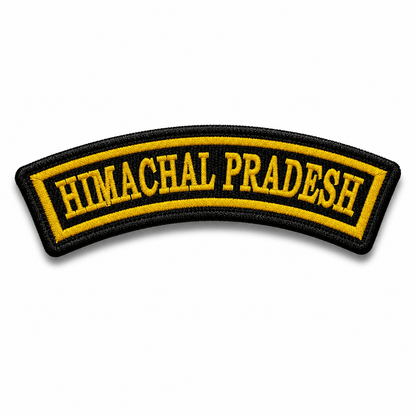 Himachal Pradesh State Front Embroidered Patch 1 × 4 Inches – Iron On / Sew On