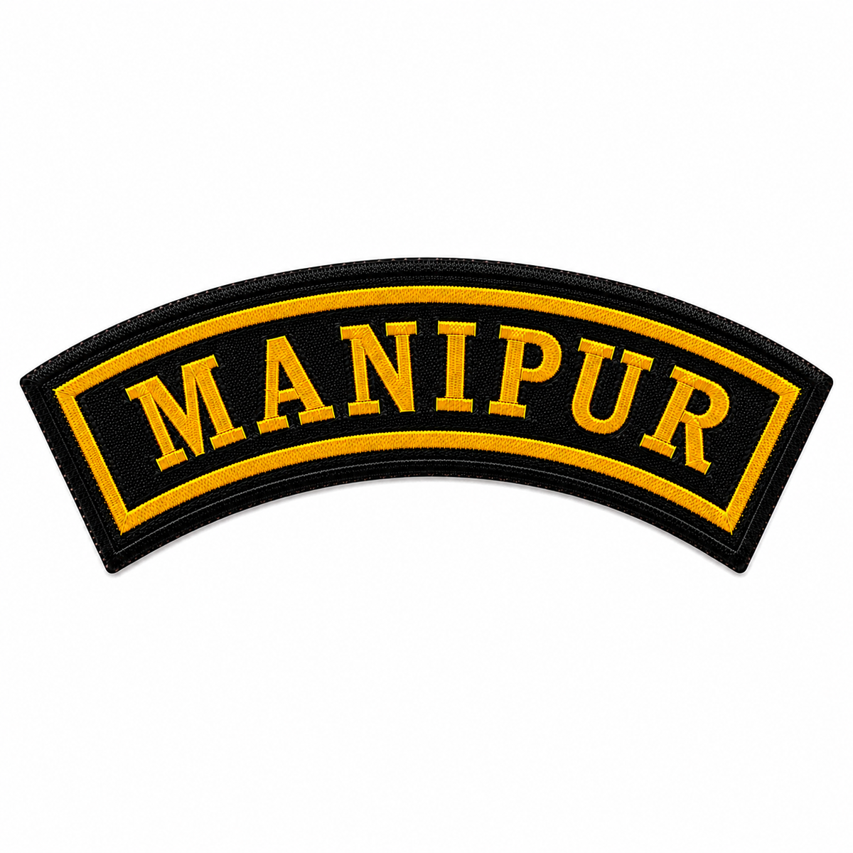 Manipur State Front Embroidered Patch 1 × 4 Inches – Iron On / Sew On