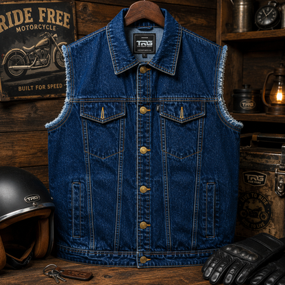 TRG013  Denim Riding Vest