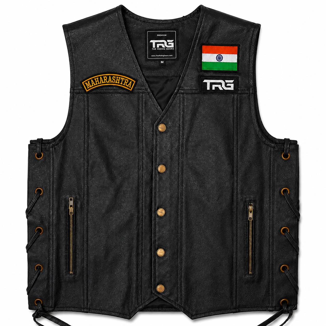 Maharashtra State Front Embroidered Patch 1 × 4 Inches – Iron On / Sew On