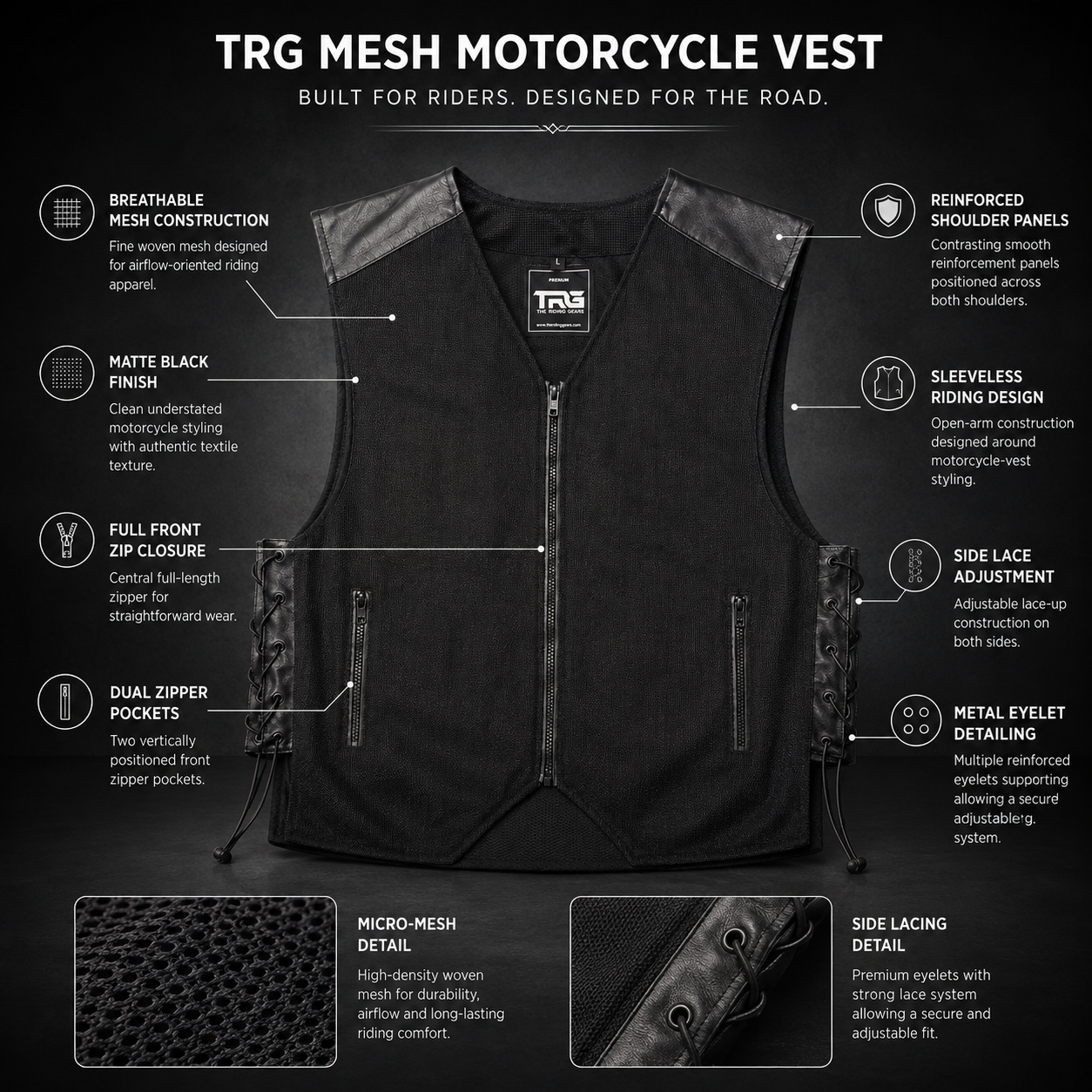 TRG014 Mesh Riding Vest ( Summers Special)