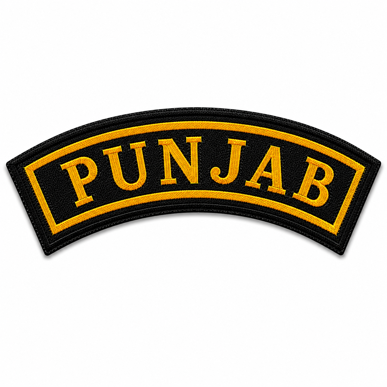 Punjab State Front Embroidered Patch 1 × 4 Inches – Iron On / Sew On