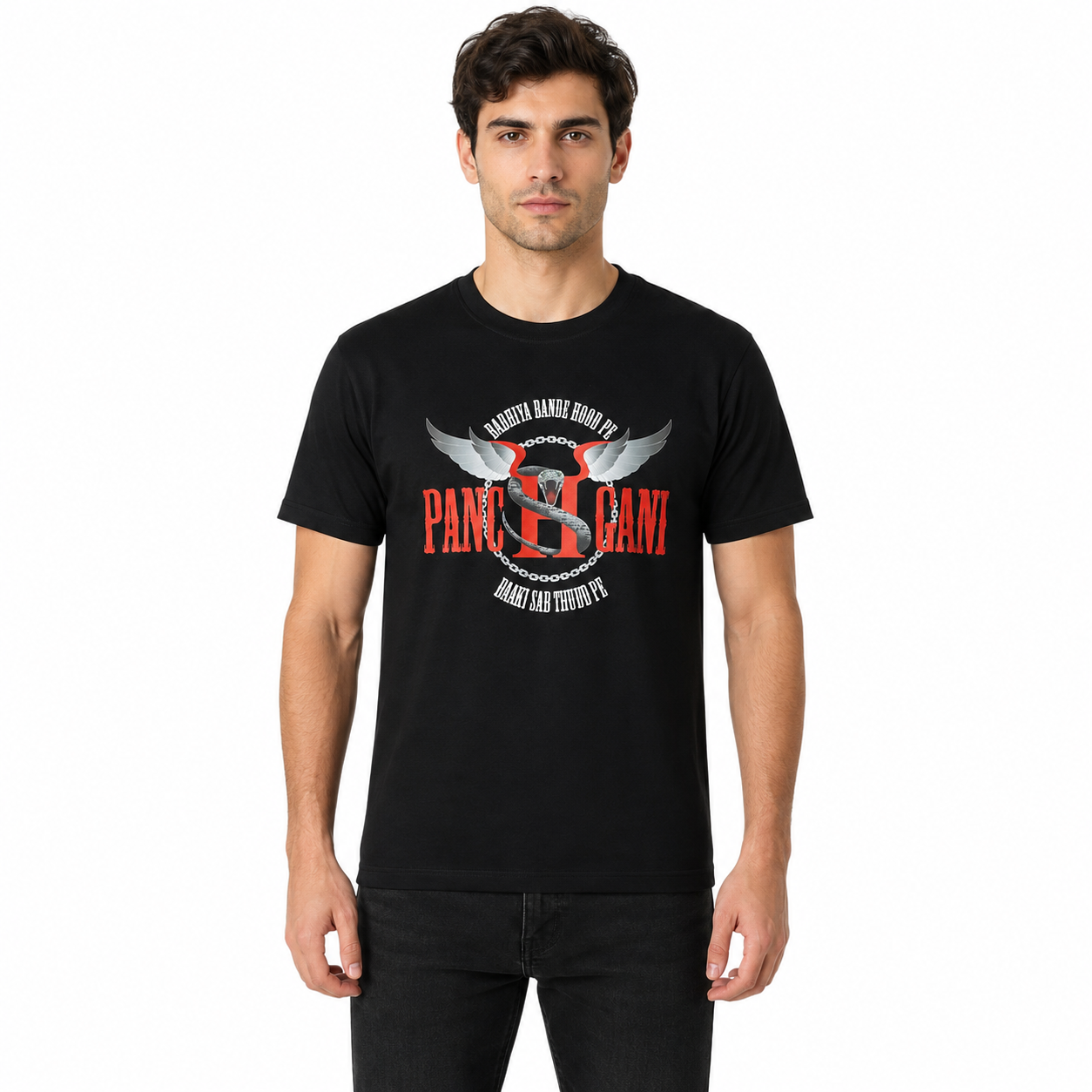 Panchgani – Badhiya Bande Hood Pe Baki Sab Thudd Pe Graphic T-Shirt