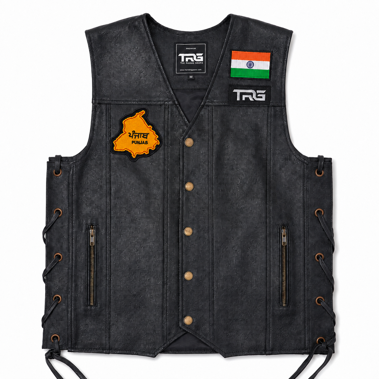 Punjab Flag Premium Embroidered Patch – 3.1 × 3.1 Inches | Iron On / Sew On