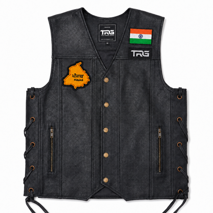 Punjab Flag Premium Embroidered Patch – 3.1 × 3.1 Inches | Iron On / Sew On