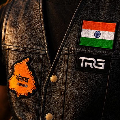 Punjab Flag Premium Embroidered Patch – 3.1 × 3.1 Inches | Iron On / Sew On