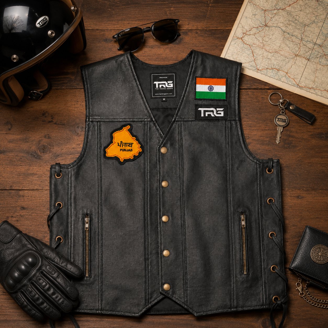 Punjab Flag Premium Embroidered Patch – 3.1 × 3.1 Inches | Iron On / Sew On