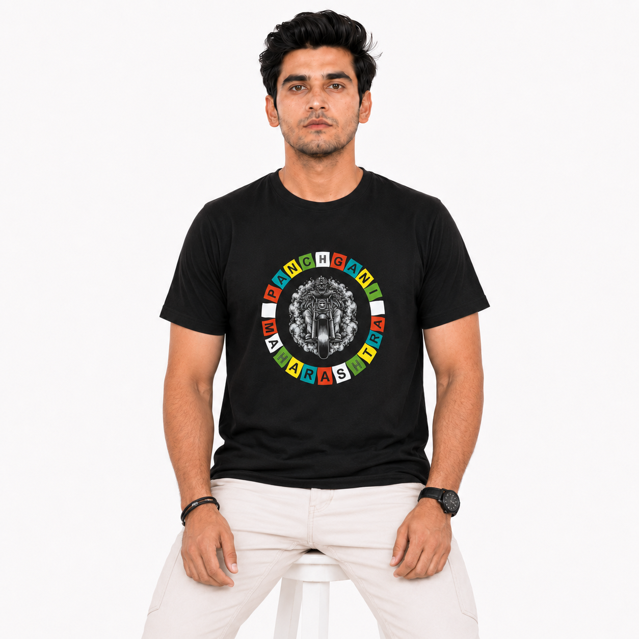 Panchgani Maharashtra Motorcycle Riders T-Shirt