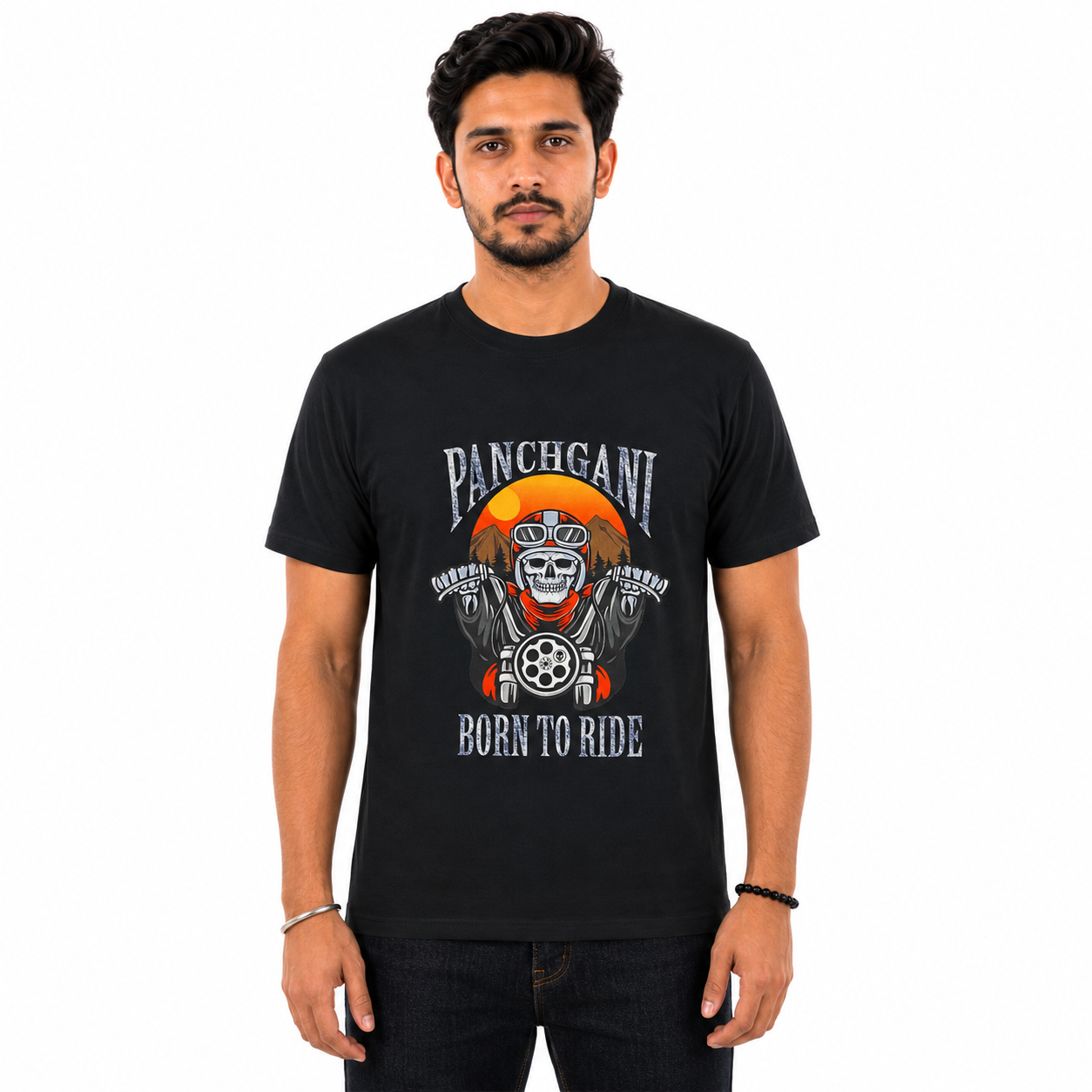 Panchgani Born To Ride Motorcycle Riders T-Shirt