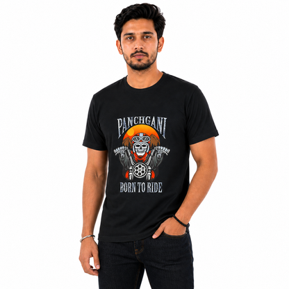 Panchgani Born To Ride Motorcycle Riders T-Shirt