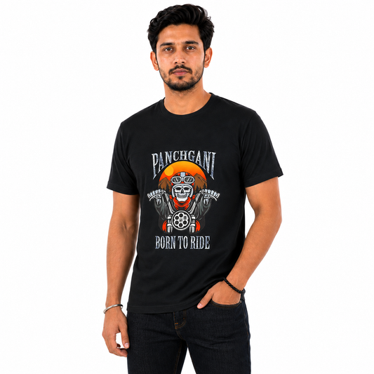 Panchgani Born To Ride Motorcycle Riders T-Shirt