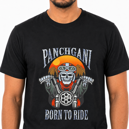Panchgani Born To Ride Motorcycle Riders T-Shirt