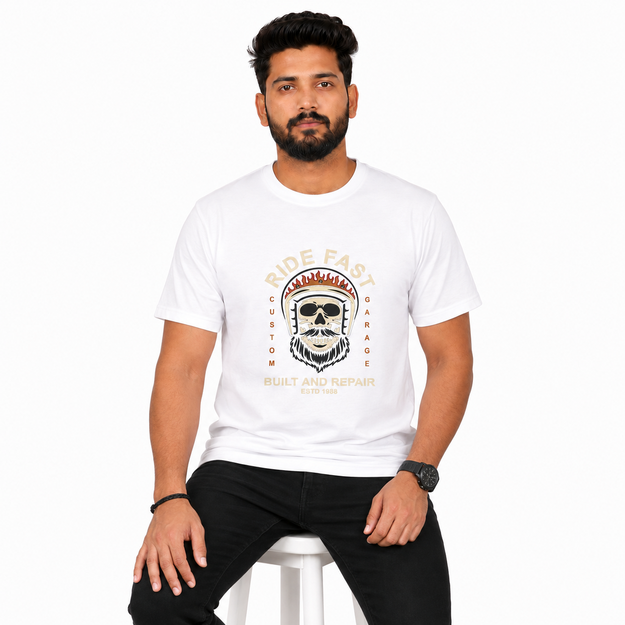 Ride Fast, Build & Repair Motorcycle Riders T-Shirt