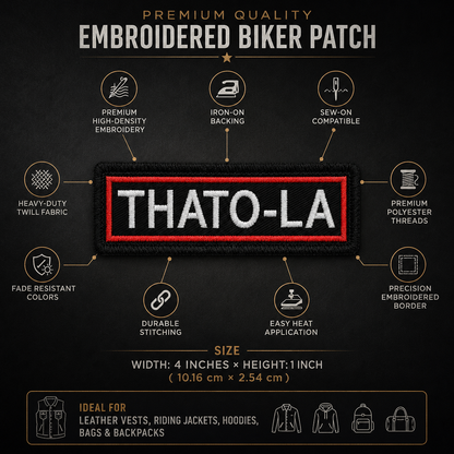 Thato-La Expedition Embroidered Patch (1 × 4 Inches)