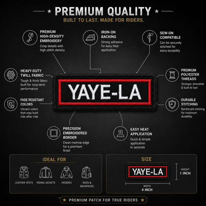 Yaye-La Expedition Embroidered Patch (1 × 4 Inches)