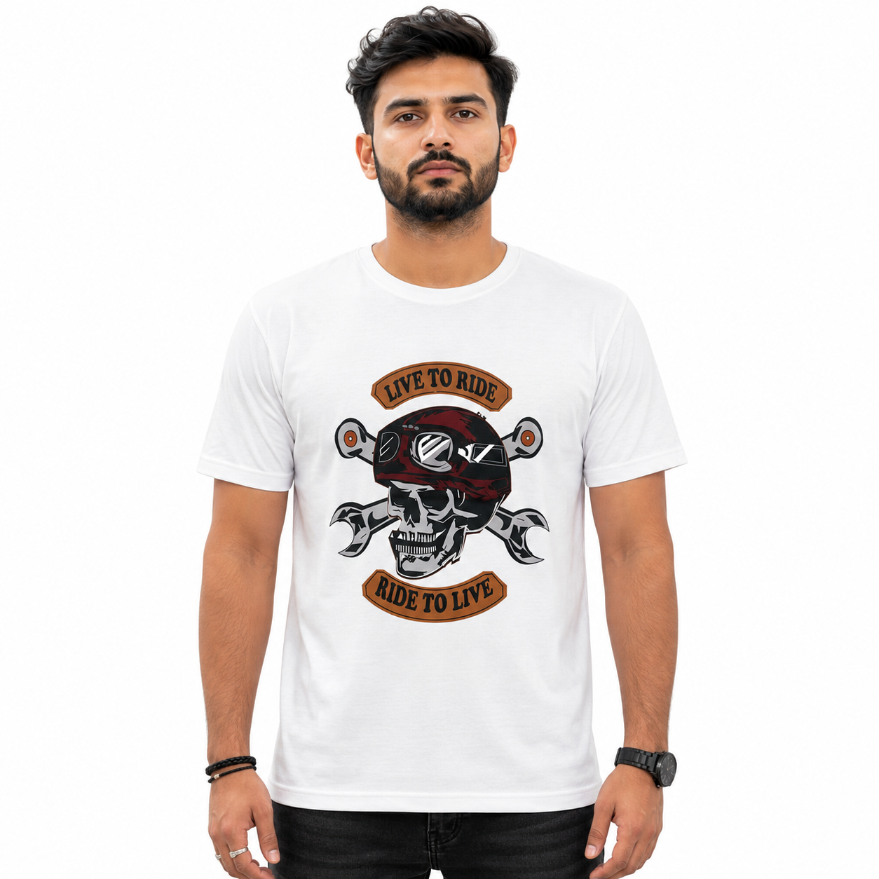 Live To Ride, Ride To Live 2 Motorcycle Riders T-Shirt