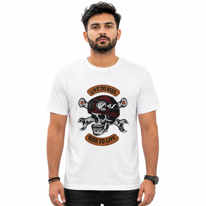 Live To Ride, Ride To Live 2 Motorcycle Riders T-Shirt