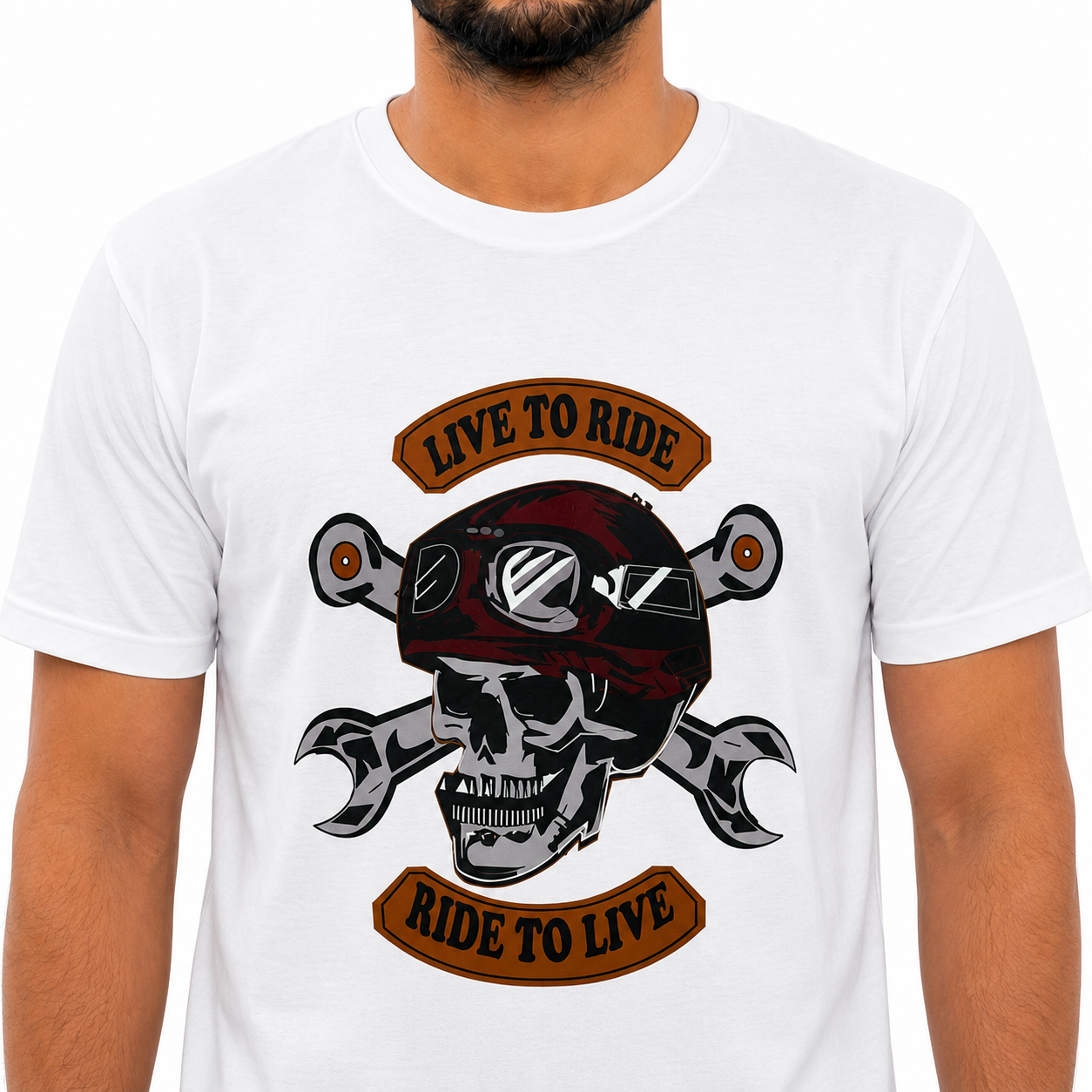 Live To Ride, Ride To Live 2 Motorcycle Riders T-Shirt