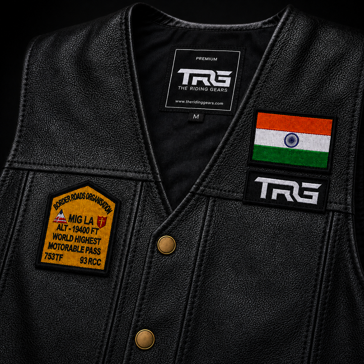 Mig La World’s Highest Motorable Pass Expedition Embroidered Patch – 3.5 × 3 Inches