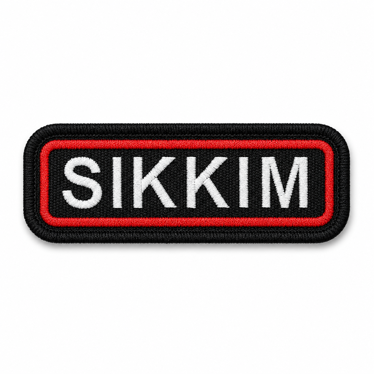 Sikkim Expedition Embroidered Patch – 1 × 4 Inches – Iron On / Sew On