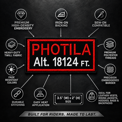 Photila Expedition Embroidered Patch – 3.5 × 2 Inches