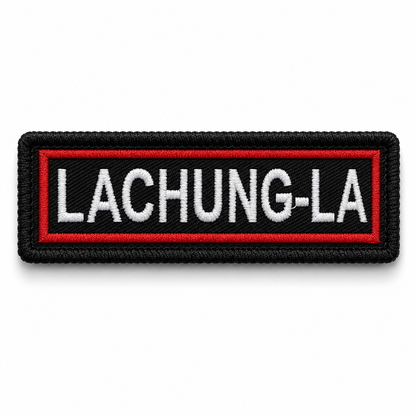 Lachung-La Expedition Embroidered Patch 1 × 4 Inches – Iron On / Sew On