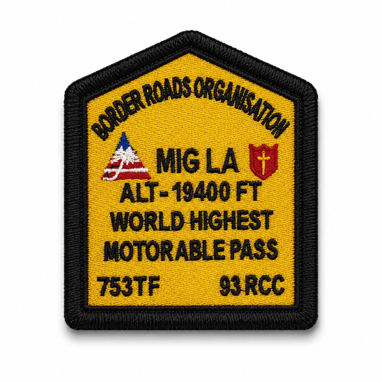 Mig La World’s Highest Motorable Pass Expedition Embroidered Patch – 3.5 × 3 Inches