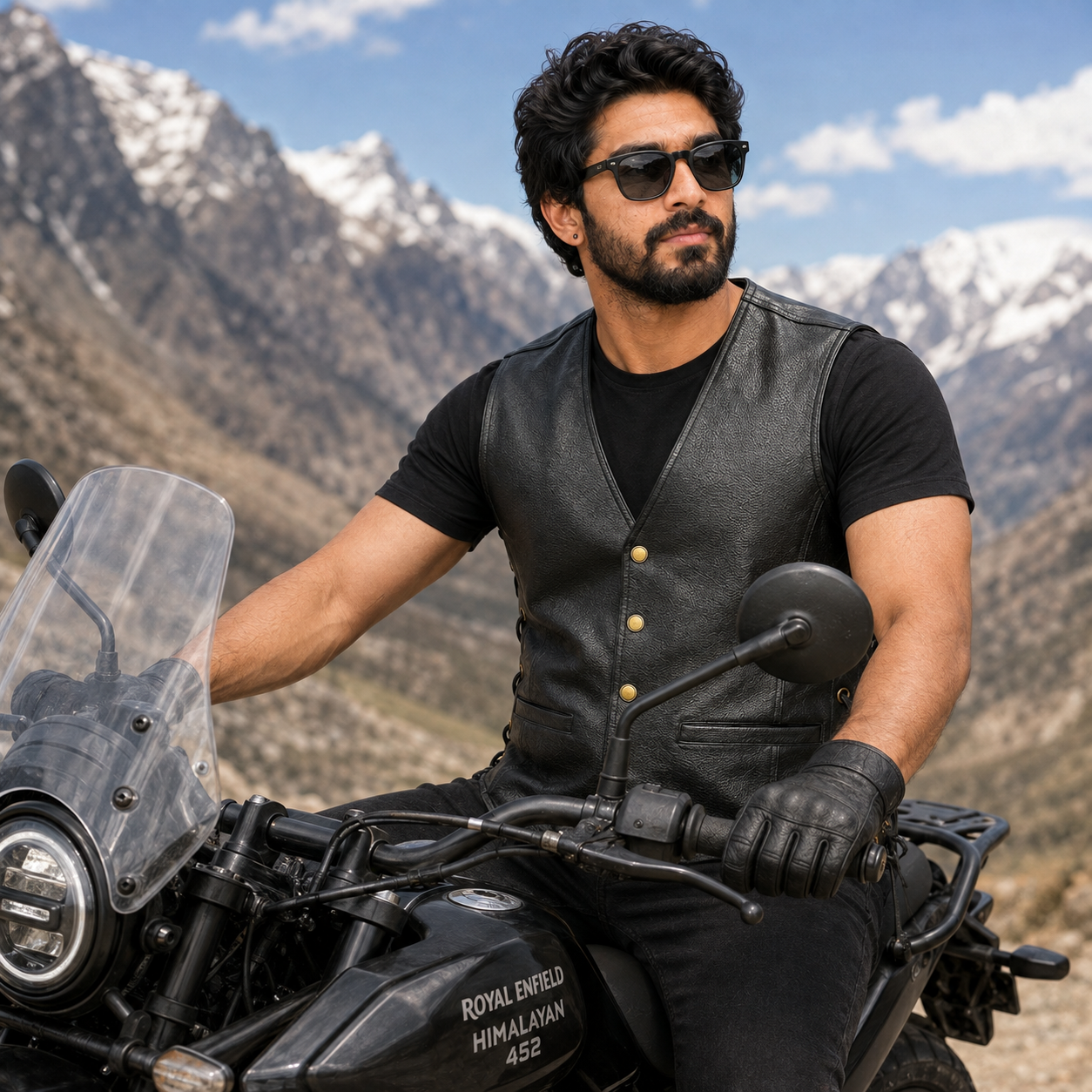 TRG018 Leather Riding Vest