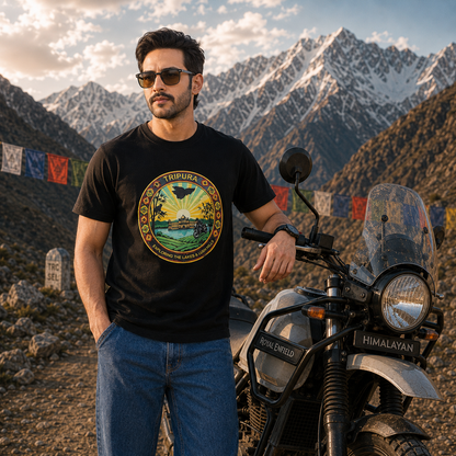 Tripura - Exploring Lakes And Lush Hills Biker T-shirts