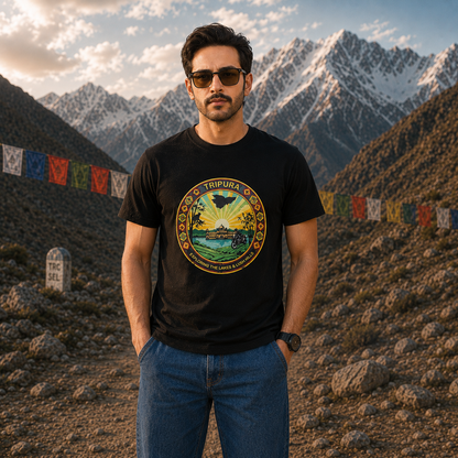 Tripura - Exploring Lakes And Lush Hills Biker T-shirts