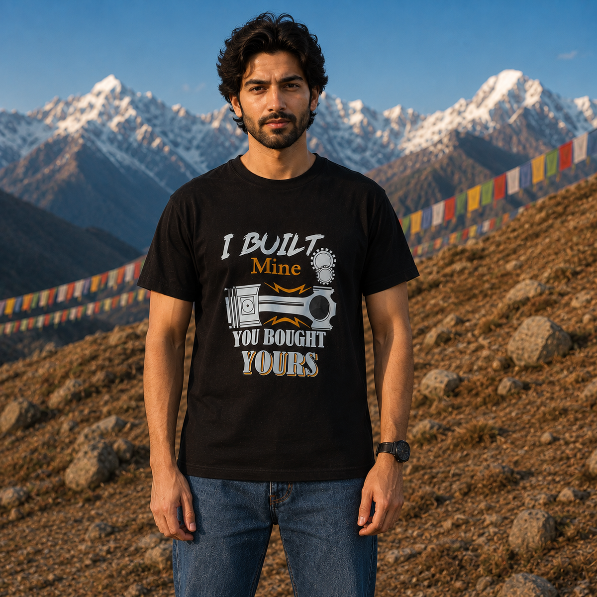 I Built Mine You Bought Yours Biker T-shirts
