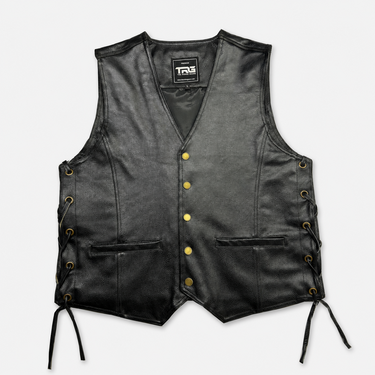 TRG018 Leather Riding Vest