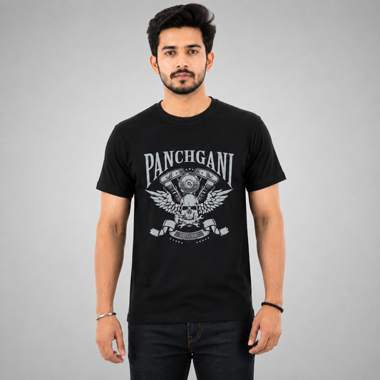 Panchgani ESTD 1967 Motorcycle Graphic T-Shirt