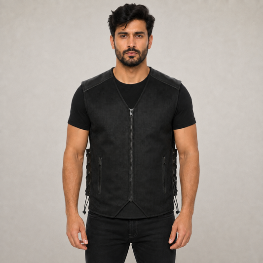 TRG014 Mesh Motorcycle Riding Vest – Summer Special Biker Vest