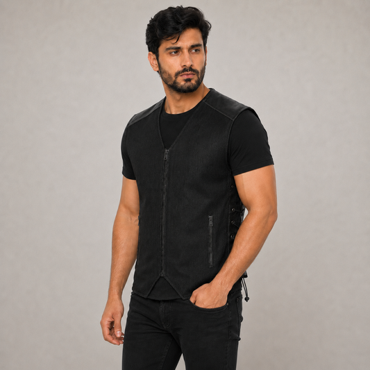 TRG014 Mesh Motorcycle Riding Vest – Summer Special Biker Vest