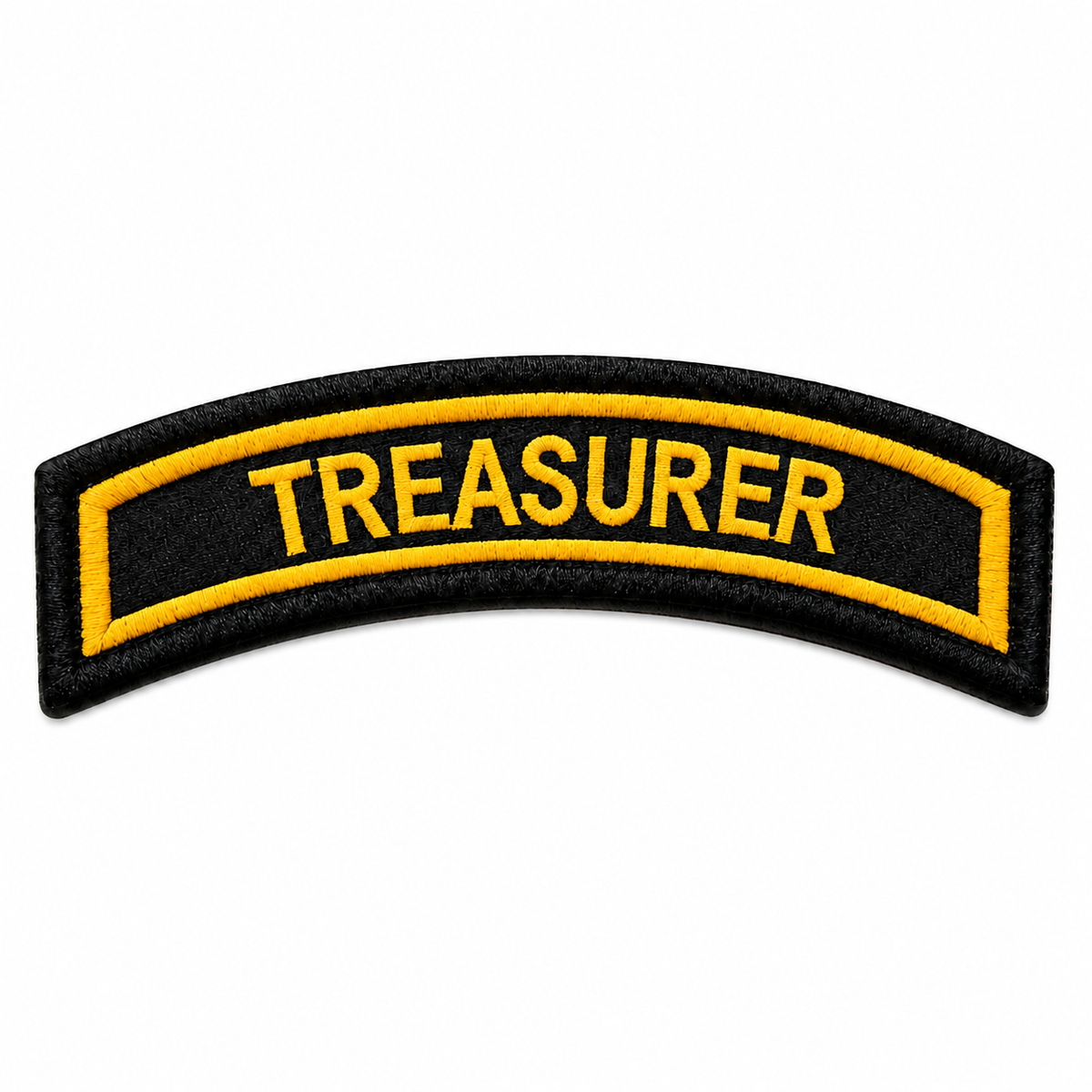 Treasurer Front Designation Embroidered Patch – Iron On / Sew On