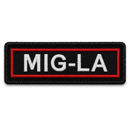 MIG-LA Expedition Embroidery Patch - 1 × 4 Inches | Iron-On & Sew-On