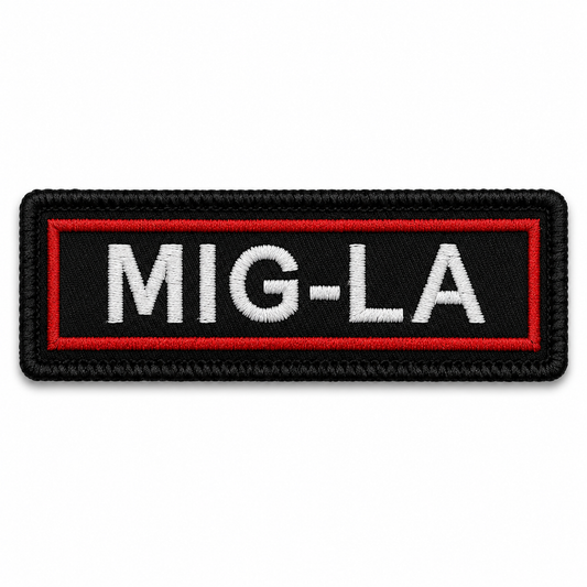 MIG-LA Expedition Embroidery Patch - 1 × 4 Inches | Iron-On & Sew-On